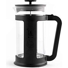 Odea Bialetti - Smart French Press: Yaklaşık 1l Kapasiteli Kahve Hazırlayıcı - Siyah Polipropilen Gövde - Bulaşık Makinesinde Yıkanabilen Borosilikat Cam Sürahi - Paslanmaz Çelik Filtre Sistemi          [e
