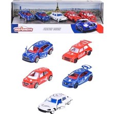 Odea Majorette, 212055012, French Touch 5'li Hediye Paketi, Özel Fransa Serisi, Fransız Detaylar ve Tasarım, Serbest Tekerlek, Die-Cast (Metal), 1 Açılabilir Parça, Süspansiyon, 1:64, 7,5 cm