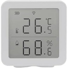 Odea Xenon Smart Akıllı Dijital Termometre Uygulama Denetimli Zigbee Iç Mekan Isı Ölçer ve Nem Ölçer (Higrometre) X7608