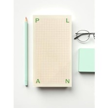 Odea Fark Tanıtım Masaüstü Planlayıcı | Kopar-At Kareli Not Kağıdı Not Defteri | 150 Yaprak, 90 gr Ivory Kağıt | Uzun Form Planlayıcı – 226X118 mm (Plan)