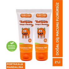 Babyton Doğal Portakal & Mandalina Diş Macunu Florürsüz 2'li Set