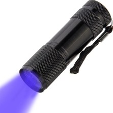 Odea Uv LED El Feneri | 9 Led, 395NM | Leke Dedektörü, Idrar ve Evcil Hayvan Lekesi Bulucu, Taşınabilir Ni Fener          [ A]