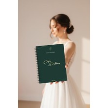 Odea Çeyiz Defteri, Düğün Planlayıcı, Çeyiz Listesi, Çeyiz, Söz, Nişan, Kına, Balayı, Spiralli, 40 Sayfa, Yeşil