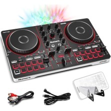Odea Numark Party Mix Iıı Dahili Işıklı Bluetooth Dj Controller – 2 Deck, 16 Pad, Stems Kontrolü, Beat Assist, Smart Fader, Usb-C, Serato Dj Lite & Algoriddim Djay Dahil, Başlangıç Dj Seti