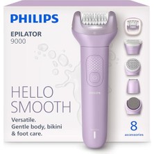 Odea Philips Epilatör Serisi 9000, Kablosuz, Islak ve Kuru Kullanım, Proguide, LED Işık, 32 Cımbız, BRE728/05