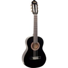Odea Siyah Klasik Gitar +Kılıf+ Yedek Tel Seti+Pena VC104 Bk