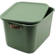 Odea 23 Lt Kapaklı Organizer Kutu – Yan Kulplu Büyük Boy Plastik Saklama ve Depolama Kutusu – Çok Amaçlı Düzenleyici Kutu – Dolap, Banyo, Ofis ve Oyuncak Düzeni Için (40X30X25CM) (2)