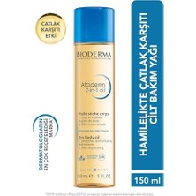 Odea Bioderma Atoderm 2-In-1 Body Oil Hamileler Için Çatlak Önleyici Nemlendirici Besleyici Cilt Bakım Yağı 150 ml