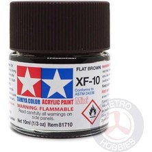 Odea Xf-10 Flat Brown Mat Akrilik Boya (10 Ml)