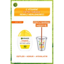 Garnier C Vitamini Wonder Tint 3 Etki 1 Arada Renkli Nemlendirici Açık Ton + Garnier Pipetli Bardak Hediyeli