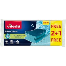 Odea Vileda Pro Clean Aktif Enzimli Oluklu Sünger, 3’lü Paket