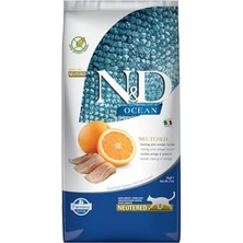 Odea N&d Ocean Ringa Balığı & Portakal Kısırlaştırılmış Yetişkin Kedi Sı 5 kg
