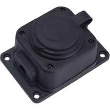 Odea Kapaklı Kauçuk Priz, 250V, 16A, 2p+Pe, Topraklı Dişi Fiş, Ce Sertifikalı, Yüksek Kalite, Darbeye Dayanıklı, Endüstriyel Elektrik Prizi, Şantiye, Atölye ve Dış Mekan Kullanımına Uygun (Tekli)