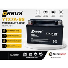Odea 12V 7AMPER Alçak Motosiklet Aküsü (Ebatlar: 150 * 87 * 94MM)