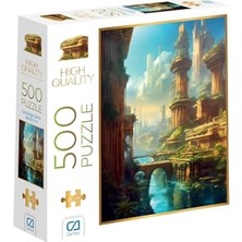 Odea Uzaktaki Şehir 500 Parça 2,2mm Kalınlık 33X48CM Profesyonel Hobi Puzzle Yapboz Serisi