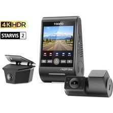 Odea Viofo A229 Ultra-W 3 Kameralı Ön+Arka Su Geçirmez+Iç 4K+4K+1080P Hdr Sony Starvıs 2 Sensörlü Gps'li Araç Kamerası