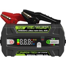 Odea J2250PRO 12V 2250AMP Lifepo4 Akıllı Akü Takviye + Powerbank + LED Lamba