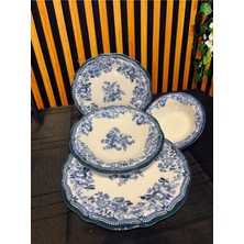AvantajAl Porser Velour Navy Fulya Yemek Seti 24 parça