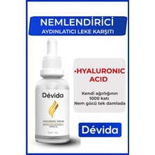 Devida Nemlendirici Aydınlatıcı Hyaluronique Premium Serum 30 ml Tüm Cilt Tipleri İçin Hyaluronik Asit