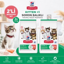 Hill's Hills Kitten Somon Balıklı Yavru Kedi Maması 1.5 Kg*2 Adet