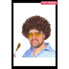 HBG Markt Bob Ross Bonus Peruk Kahverengi Renk 120 gr