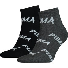 Puma Unisex Siyah Puma Puma Unısex Bwt Quarter 2p Black / White Siyah Unisex 2'li Çorap