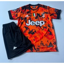 Candy Cup Juventus 2020/21 Sezonu Cristiano Ronaldo Çocuk Forması 2'li Set Turuncu