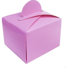 Partyplus Lokumluk Karton Kutu Pembe Renk  Pk:50