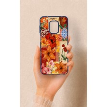 Vip Case Redmi Note 9 Pro 9s Uyumlu Turuncu Zambak Desenli Silikon Kılıf