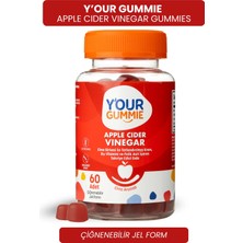 Y'our Gummie Elma Sirkeli, Folik Asit, Krom, B12 Çiğnenebilir Jel Vitamin - Apple Cider Vinegar Gummies