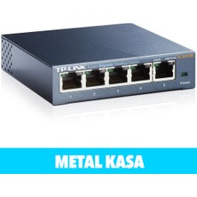 Hsc Bilişim Tp-Link TL-SG105, 5 Port, Gigabit, Yönetilemez, Metal Kasa, Masaüstü Switch