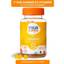 Y'our Gummie D3 Vitamini Gummies 60 Tablet Portakal Aromalı Çiğnenebilir Formda Sağlıklı Yaşam İçin