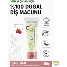 Jack N' Jill Doğal Diş Macunu 50 gr Ahududu Aromalı Hassas Diş Etleri İçin Florürsüz
