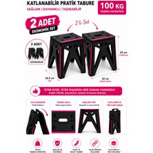 Comprox 2 Adet Katlanabilir Kamp Taburesi | Taşınabilir Piknik, Kamp ve Balıkçılık Taburesi – Hafif, Dayanıklı ve Kaymaz Tasarım