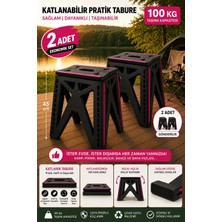 Comprox 2 Adet Büyük Boy Katlanabilir Kamp Taburesi | Taşınabilir Piknik, Kamp, Balıkçılık ve Bahçe Taburesi – Dayanıklı, Hafif ve Portatif