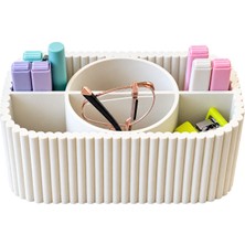 Yapı3D Çok Bölmeli Makyaj Organizeri | Kozmetik Düzenleyici | Ruj, Fırça, Eyeliner ve Makyaj Malzemes