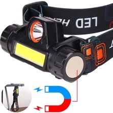 Hace Bazaar Şarjlı Dayanıklı Balıkçı Kafa Lambası Güçlü LED Aydınlatma Suya Dayanıklı Model WT-056