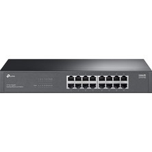 Hsc Bilişim Tp-Link LS1016G, Green Tech, 16 Port Gigabit, Yönetilemez, Metal Kasa, Masaüstü Switch