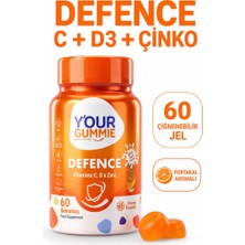 Y'our Gummie Defence Gummie Çiğnenebilir Vitamin 60 Adet C Vitamini / Çinko / D3 Vitamini