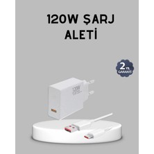 Hsc Bilişim 120W Süper Hızlı Şarj Adaptörü – Type-C Kablo Dahil, Yüksek Voltaj Korumalı