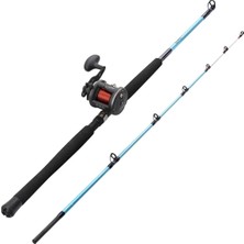 Asitan Caperlan Sırtı Tekne Olta Takımı, 190 Cm, 10/12 Lbs, Açık Mavi, Combo Game 100
