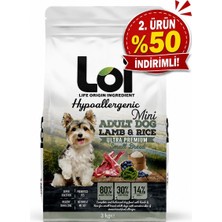 Loi Mini Kuzulu Pirinçli Küçük Irk Yetişkin Köpek Maması 3 kg