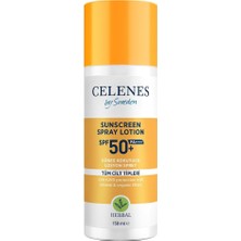 Asitan Celenes Herbal Spf 50+ Güneş Koruyucu Spray Losyon (150 Ml) Çok Renkli