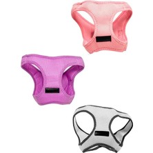 Asitan Odavar Popiço, Kedi, Köpek, Gezdirme, Göğüs Tasması, Tasma, (3 Adet) (Dişi (Pembe, Lila, Gri)