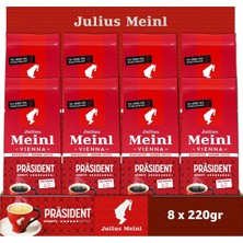 Asitan President Blend Öğütülmüş Filtre Kahve, 220 Gram x 8 Adet