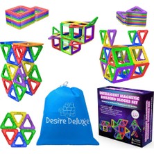 Asitan Desire Deluxe Manyetik Blok Seti / Stem &amp; Montessori Eğitim Seti / Okul Öncesi ve Ilkokul Ço