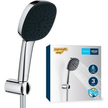 Asitan Grohe Vitalio Comfort 110 El Duşu Seti, 110MM Kare 3 Akışlı, Masaj, Yağmur ve Jet Duşu, Duş B