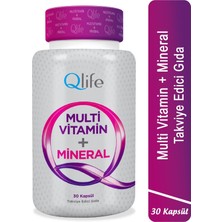Asitan Qlife Multivitamin & Mineral 30 Kapsül 13 Vitamin 7 Mineral
