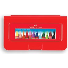 Asitan Faber-Castell Altıgen Pastel Boya, 12 Renk, Plastik Kutu, Yumuşak ve Canlı Renkler, Rahat Kullan�