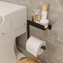 Asitan Raflı Tuvalet Kağıtlığı, Banyo Tuvalet Kağıtlık, Wc Tuvalet Kağıdı Tutucu, Banyo Tuvalet